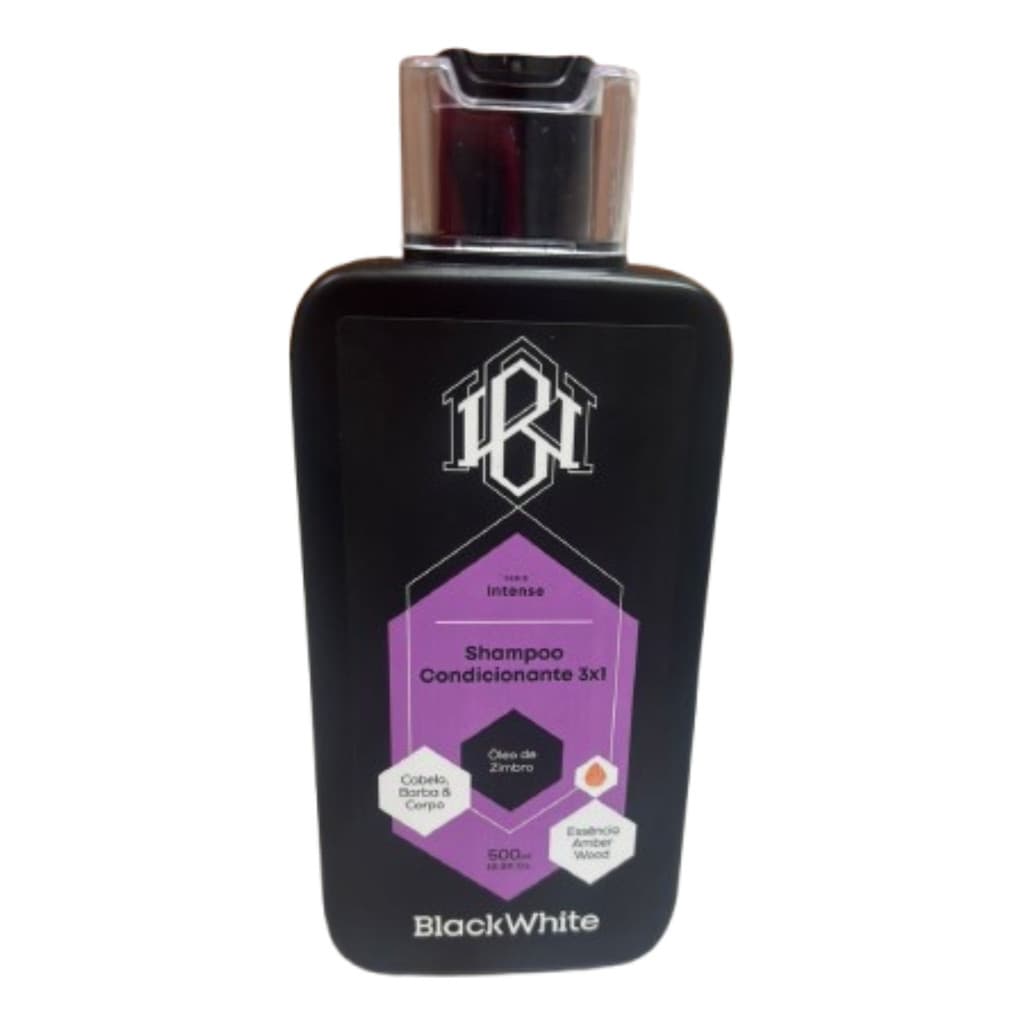 Shampoo Condicionante 3x1 Masculino Black White Lançamento