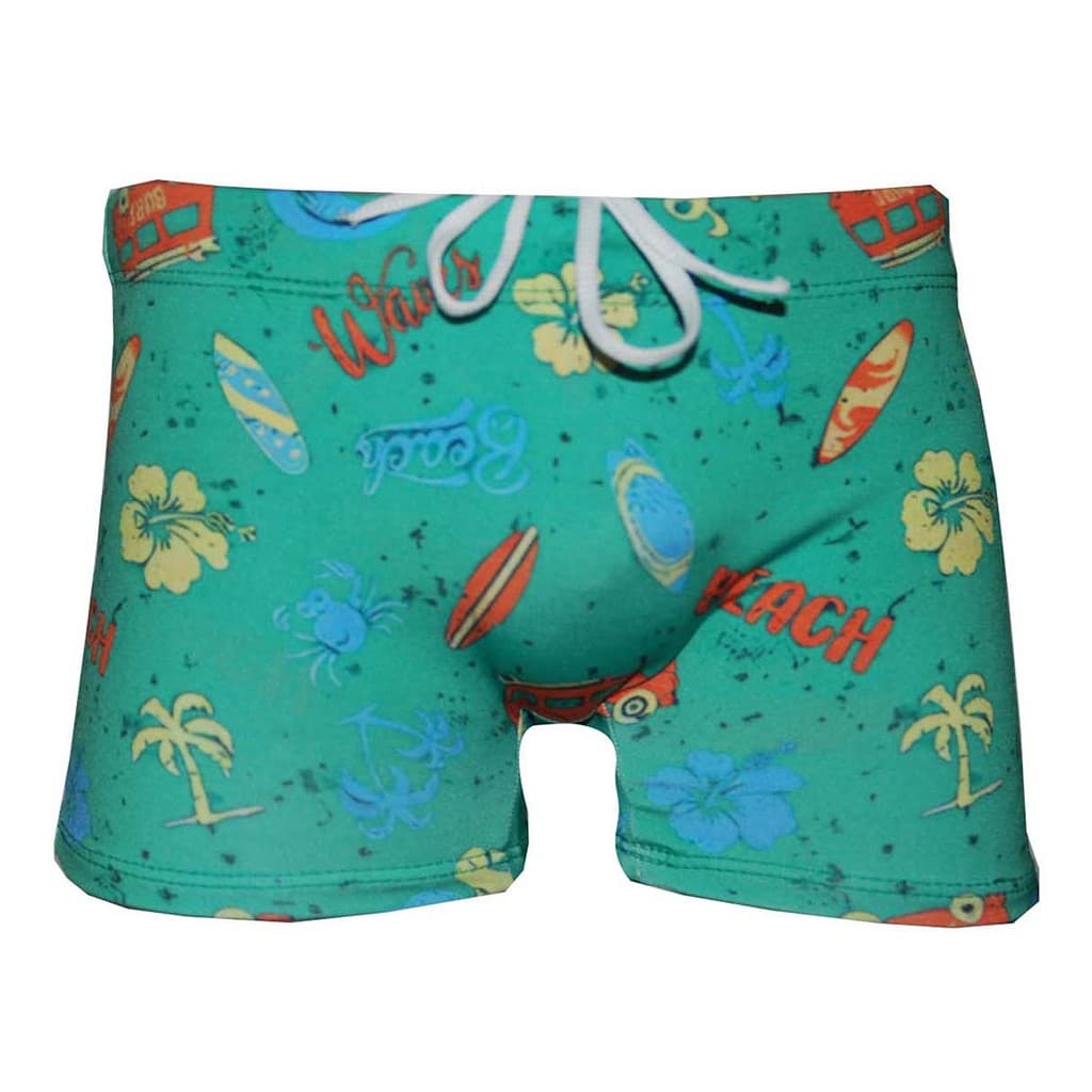 Sunga Boxer Infantil Praia Menino Uv50 Piscina Natação Surf