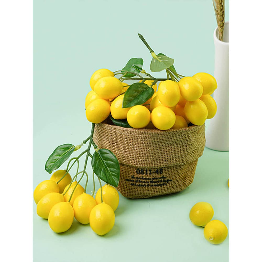Guirlanda De Limão Artificial Frutas Simulação Decoração Da Porta Frente Decorações Para Casa Legumes De Cabeça Baixo Pe