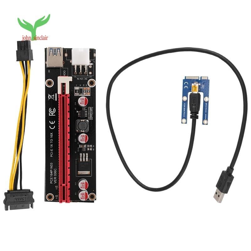 Mini PCIe Para PCI Express 16X Riser Placa Gráfica Externa De Laptop BTC Mineiro MPCIe De Mineração De Slot-E