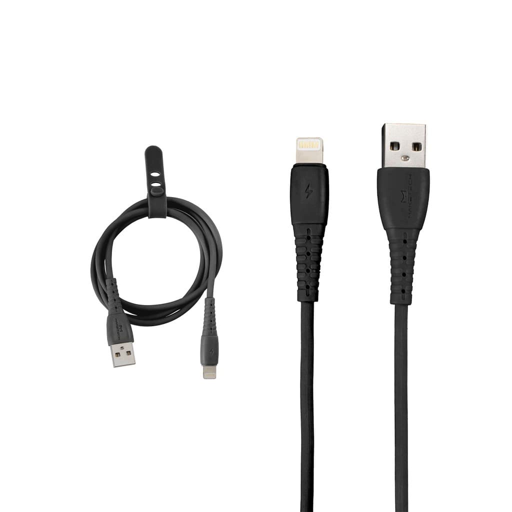 Cabo Lightning Carregamento Rápido Emborrachado 1 metros