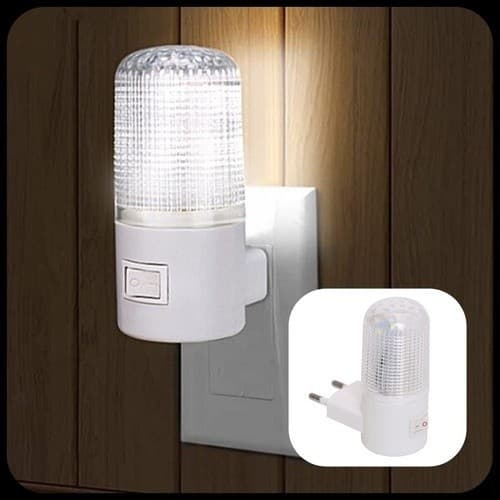 Kit 2 Luminária Tomada Abajur Led Mini Luz Noturna Bivolt