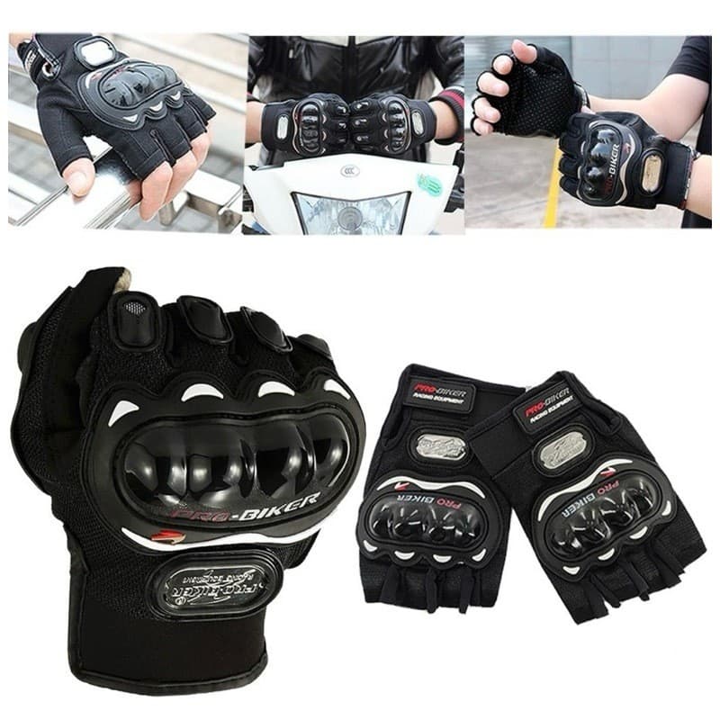 Luva Manopla Moto Modelo Meio Dedo Bike Motocross Motoqueiro Tamanho Único