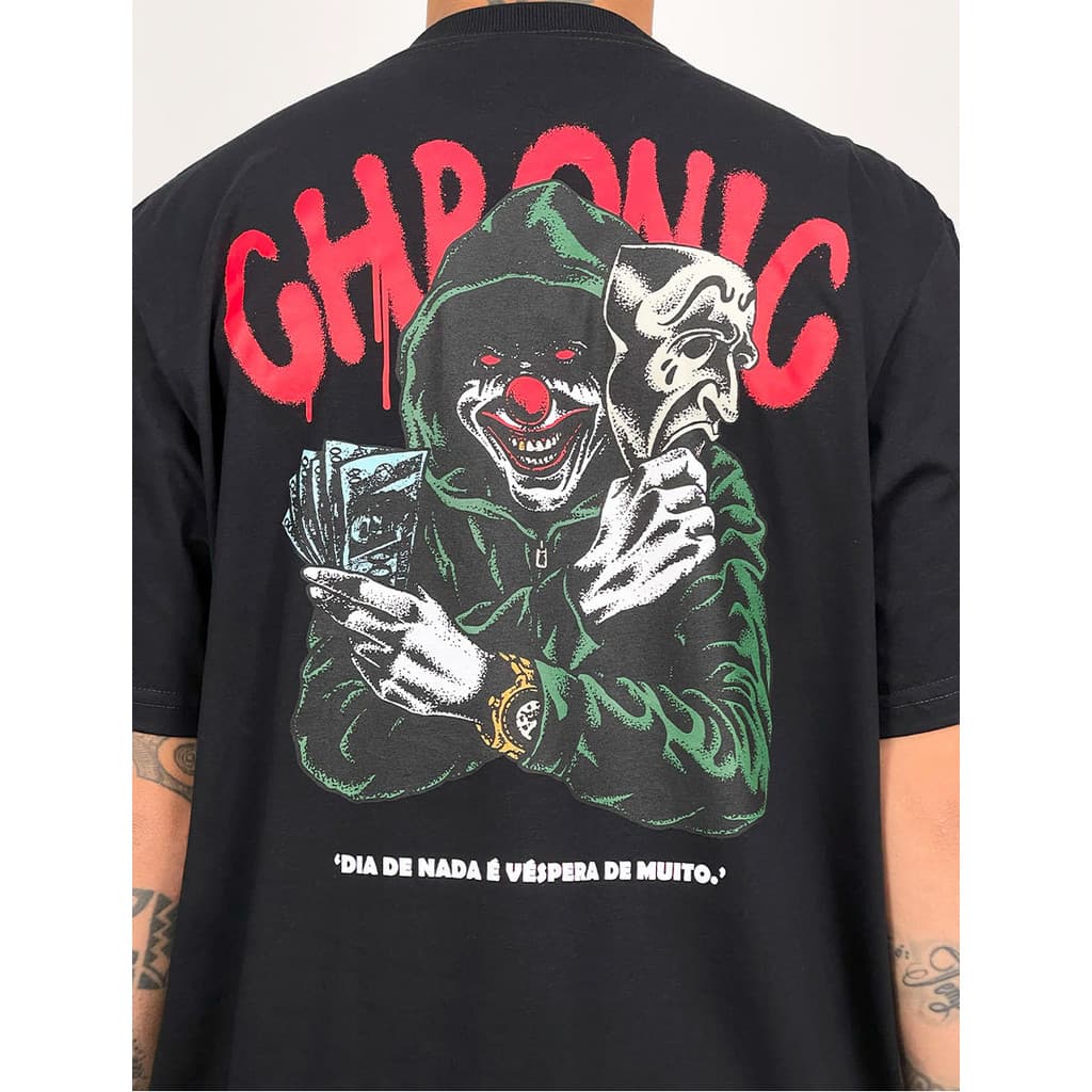 2026 Nova Camiseta Masculino Feminino Oversized Chronic Dia De Nada É Véspera De Muito