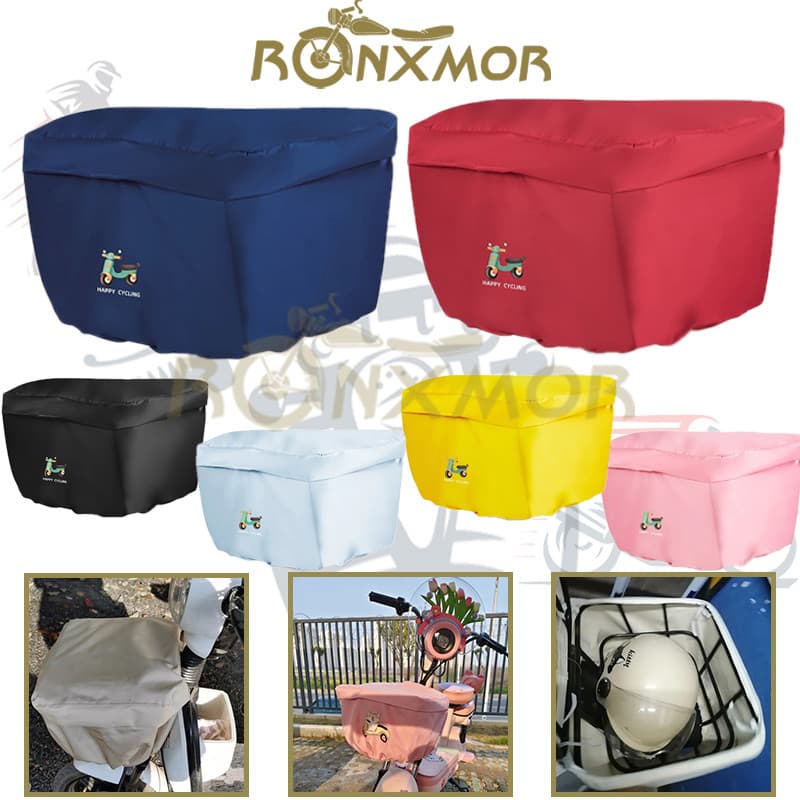 RONXMOR 1PC Novo Protetor De Capa De Cesta Frontal Para Bicicleta Elétrica Chuva De Forro Carga Proteção Contra Poeira E