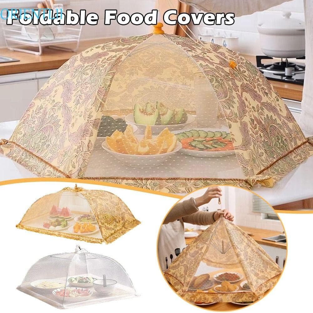 ORIENTLII Capas Para Alimentos , Capa De Malha Dobrável E Respirável Mesa De Jantar , Guarda-Chuva À Prova De Poeira Veg
