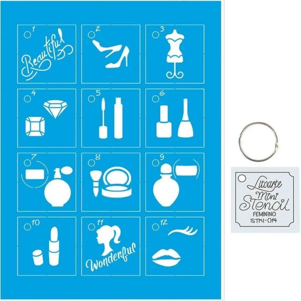 Kit Mini Stencil Feminino Stmi-014