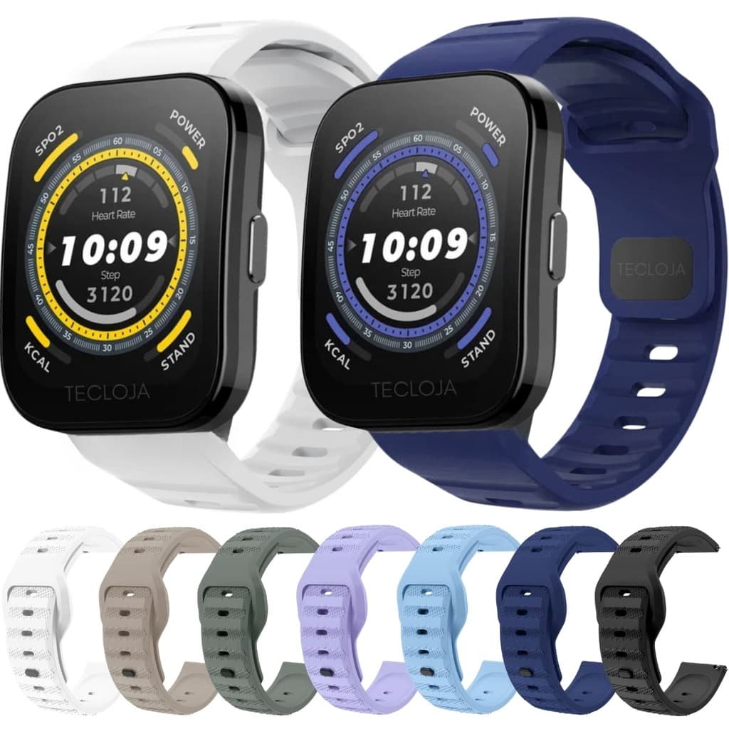 Pulseira Para Amazfit Bip 5 A2215 Pulseira Silicone Para Amazfit Bip 5 A2215 Pulseira Silicone 22mm