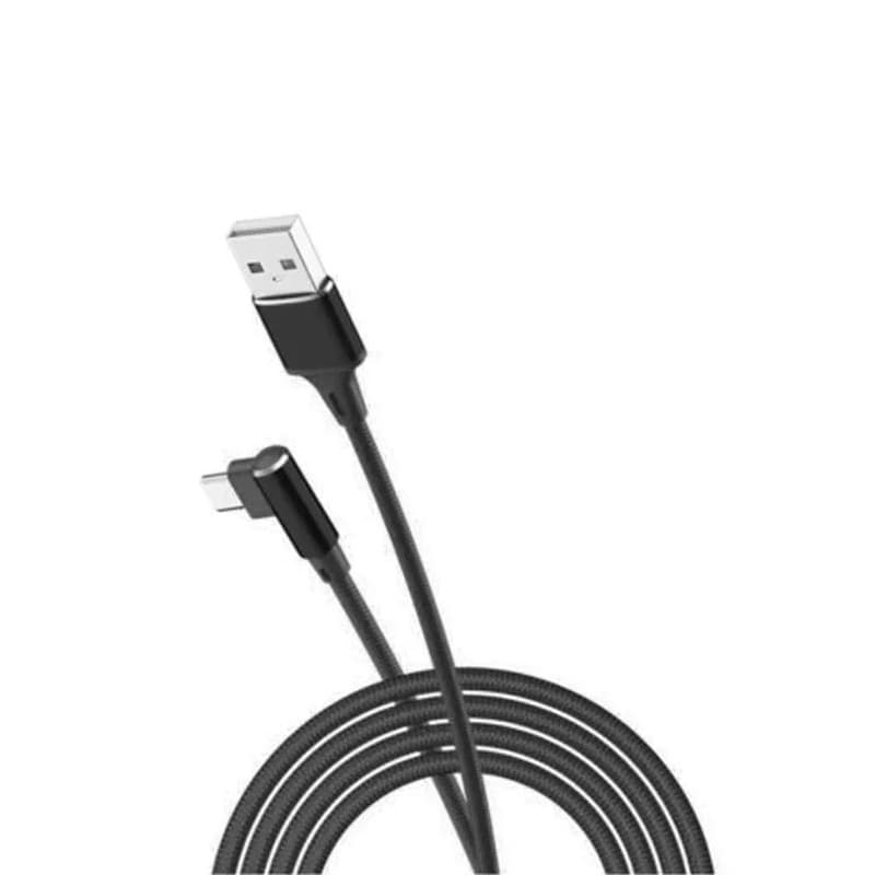 Cabo Micro Usb V8 2.4A Em L 90 Graus Dados E Carga Turbo