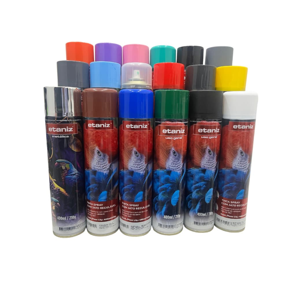 Tinta spray todas as cores 400 ml ETANIZ Envio Hiper Expresso