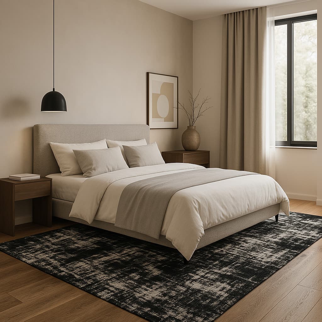 Tapete Vários Tamanhos Grande Sala Quarto Antiderrapante Jacquard Geométrico