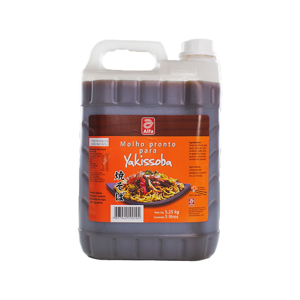 Molho Pronto para Yakissoba Alfa - 5 L