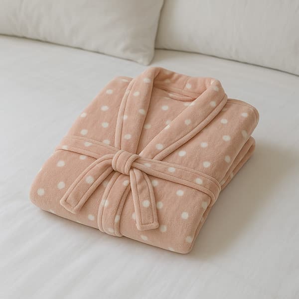 Roupão De Plush Peluciado Toque de Seda Vintage P - Kacyumara - Roupão Ball Rosê