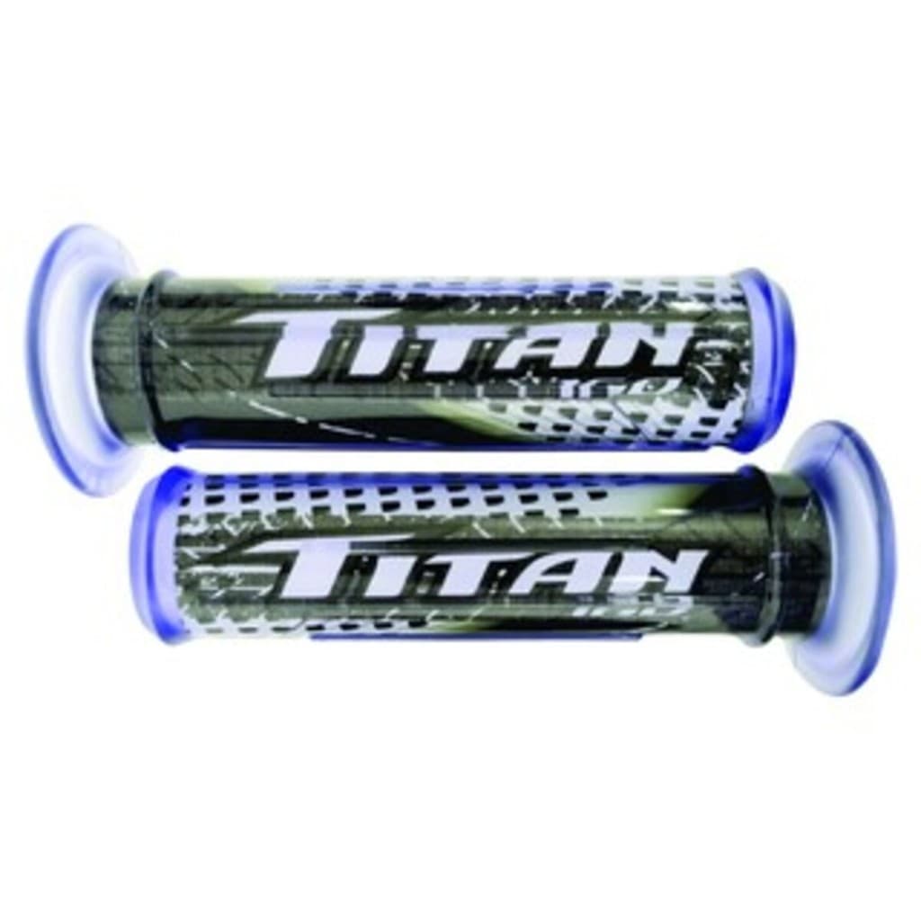 Manopla Punho Luva Para Moto Esportiva Custom Titan 160 Preta Gel Gráfica Macia.