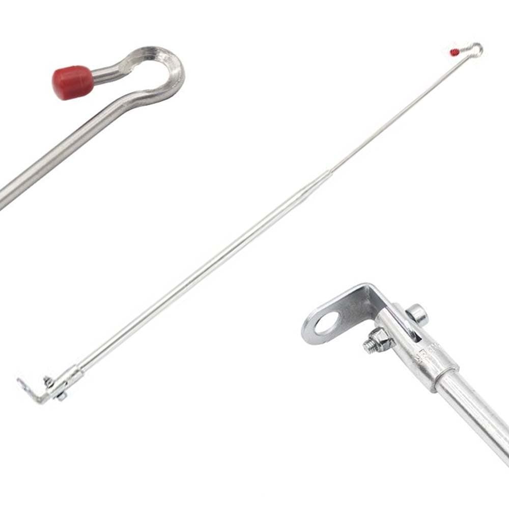 Antena Corta Pipa Moto Retrátil Retrovisor Inox Prto M1a/ m9
