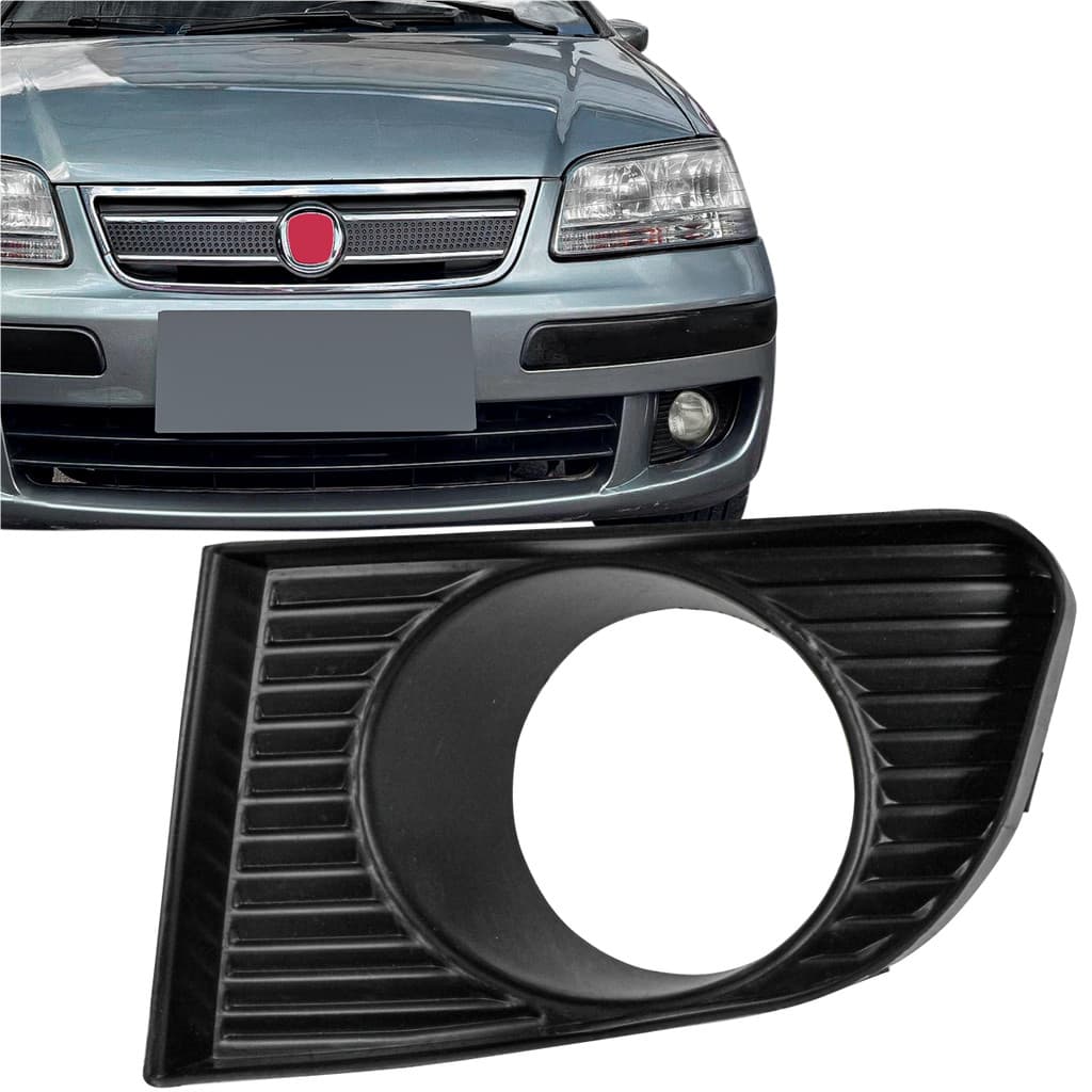 Moldura Grade Milha Fiat Idea 2004 05 a 2010 Lado Motorista