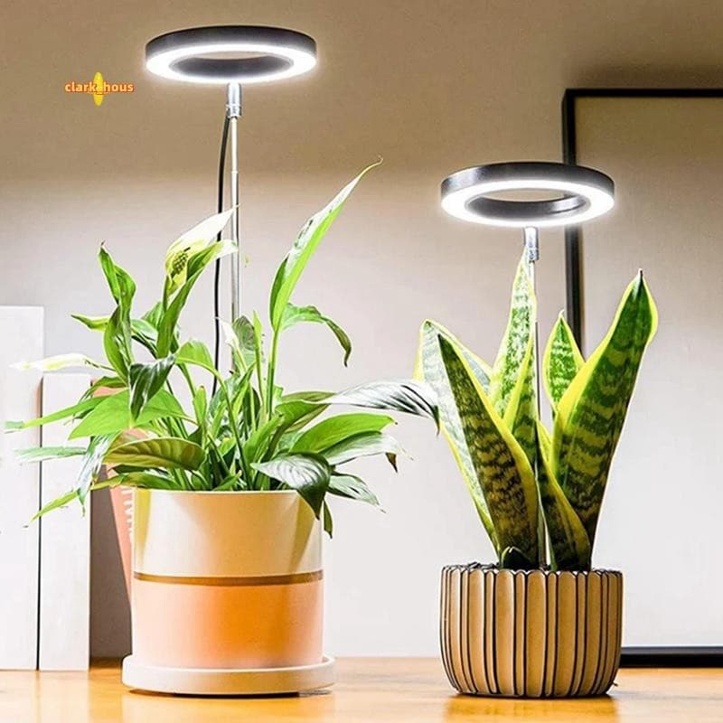 LED Planta Crescimento Lâmpada Anel Escurecimento Tempo Ajustável Altura Retrátil Espectro Completo Imitação Da Luz Sola