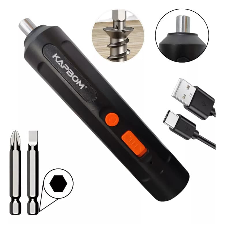 Parafusadeira Chave Fenda Elétrica S/ Fio Kit Chaves Philips