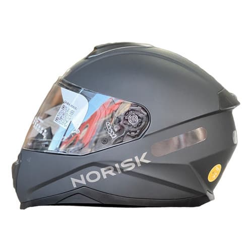 Capacete Fechado Norisk Razor Solid Matte Black Preto Fosco