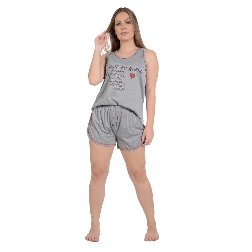 Short Doll Malha Mescla