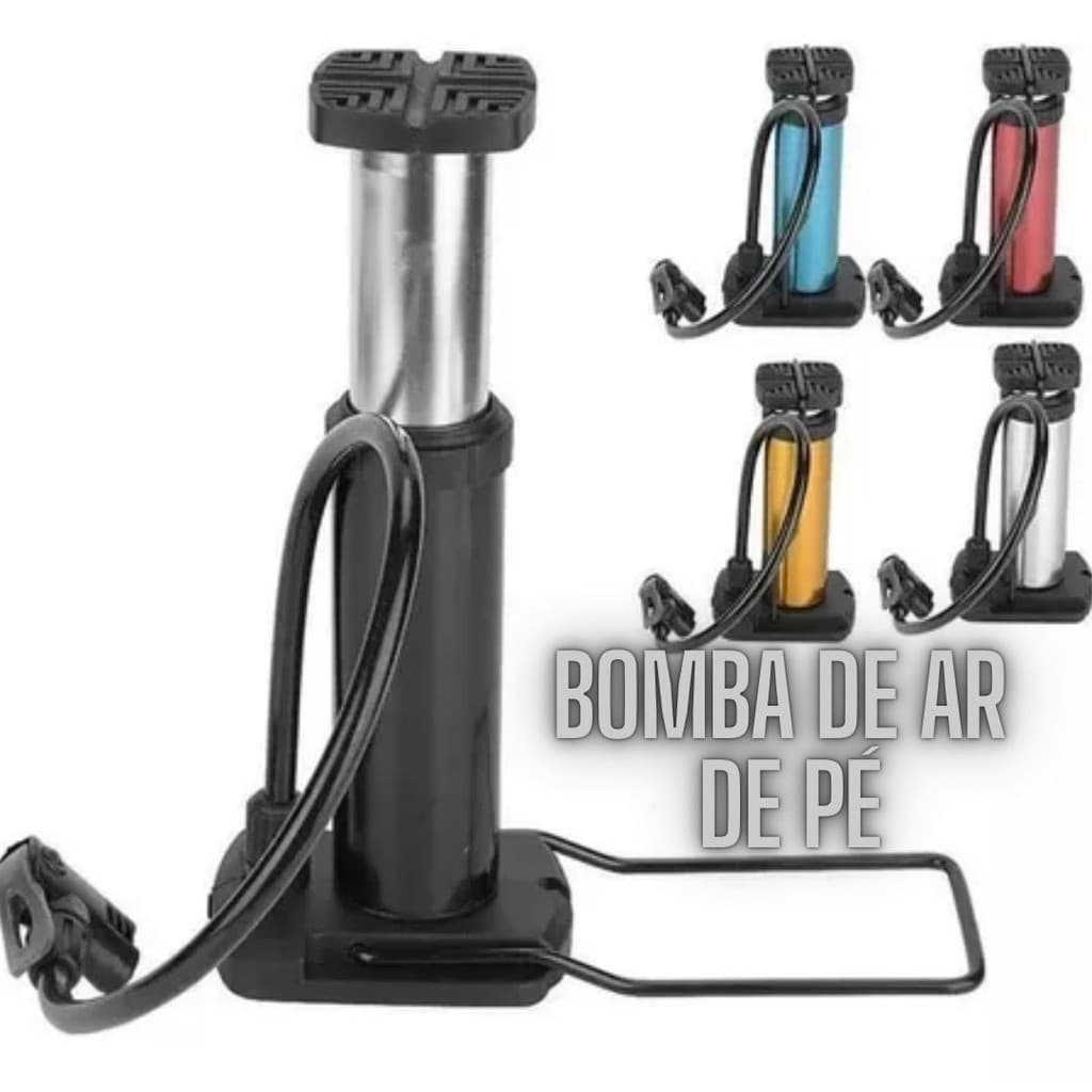 Bomba De Ar 2 Modelos acompanha pinos Bomba de ar de encher bola pneu Moto e bicicleta 100% Portátil