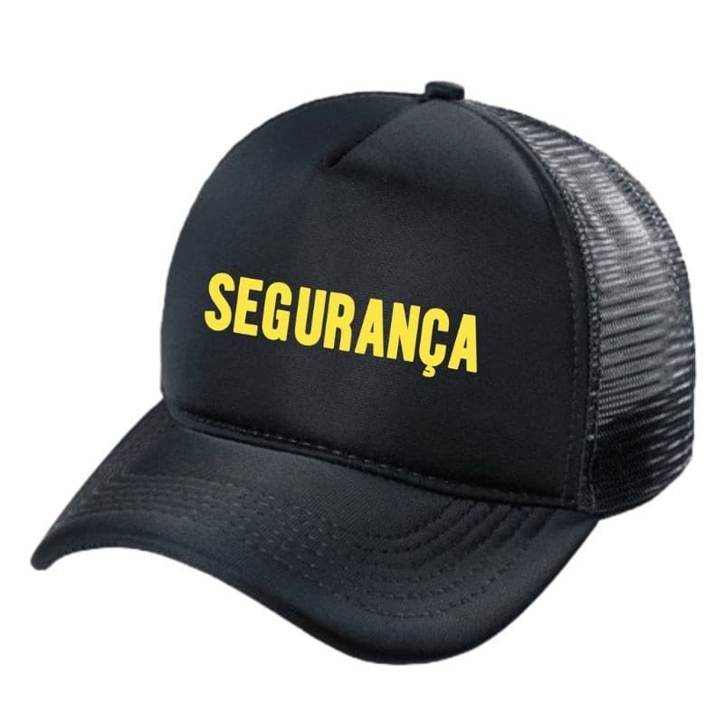 Boné Segurança Vigilante Guarda Vigia Apoio Staff Aba Curva Profissão Envio Imediato