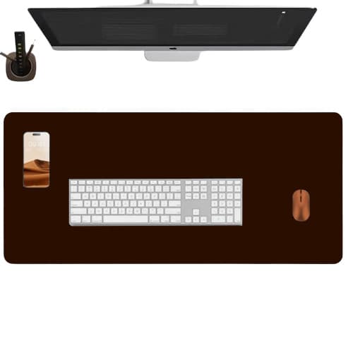 Deskpad couro office escritório MESA Grande 60X40+porta copo