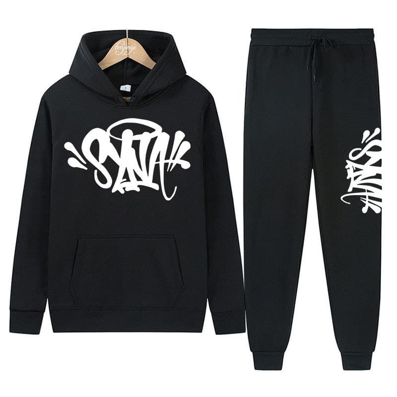Marca De Rua synaworld syna Fashion Casual Tracksuits Tops Calças Longas Conjunto Outono Inverno Hip Ho