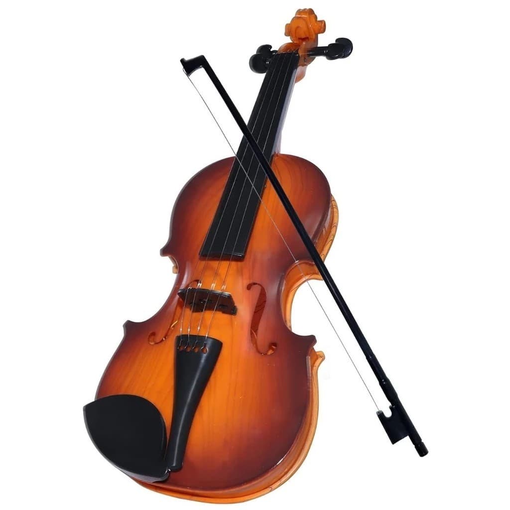 Instrumento Violino De Plástico Infantil Com Arco Colors Presente Brinquedo Criança