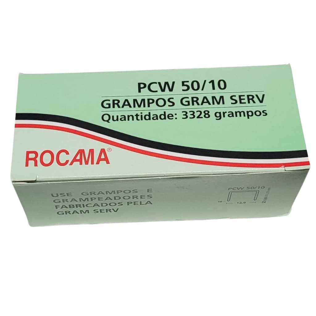 Grampo 50/10 PCW CAIXA 3.328 Grampos
