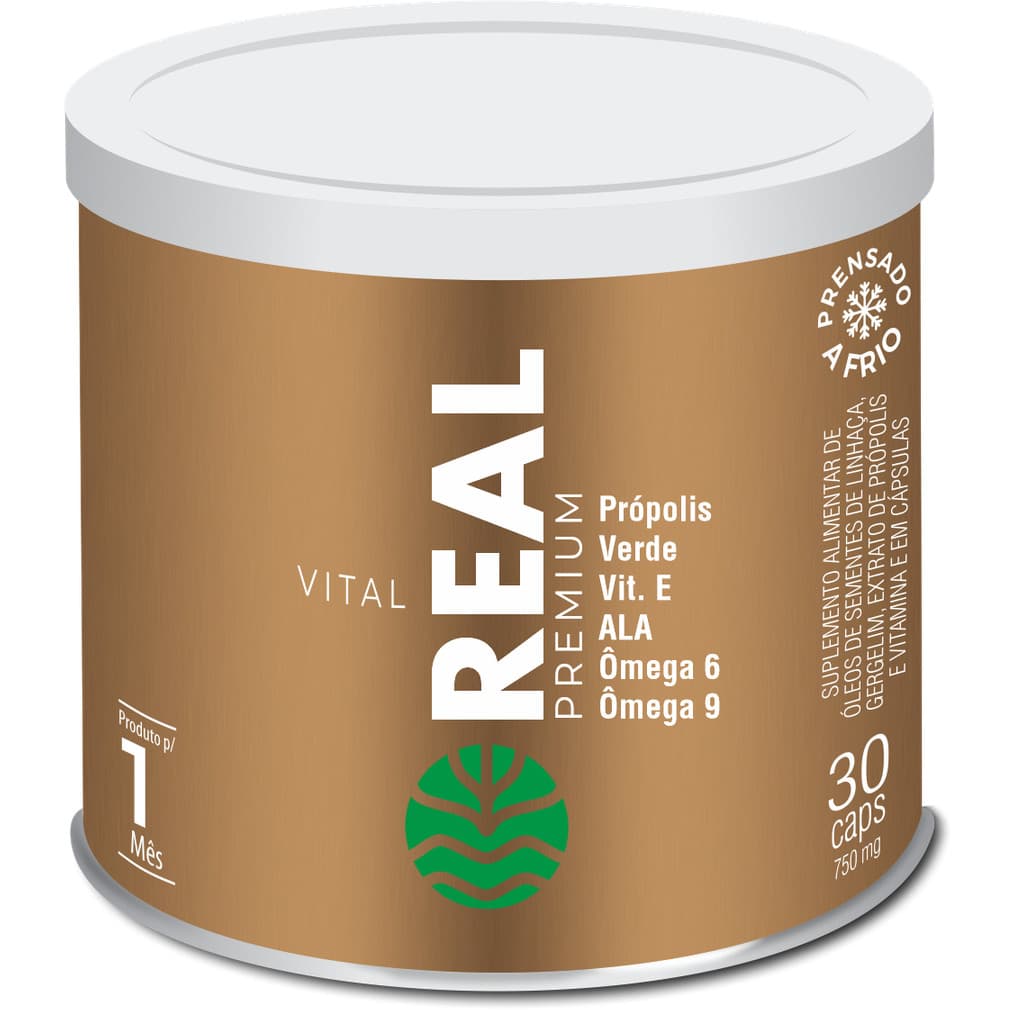 Vital Real Óleo de Linhaça Gergelim Com Extrato de Própolis