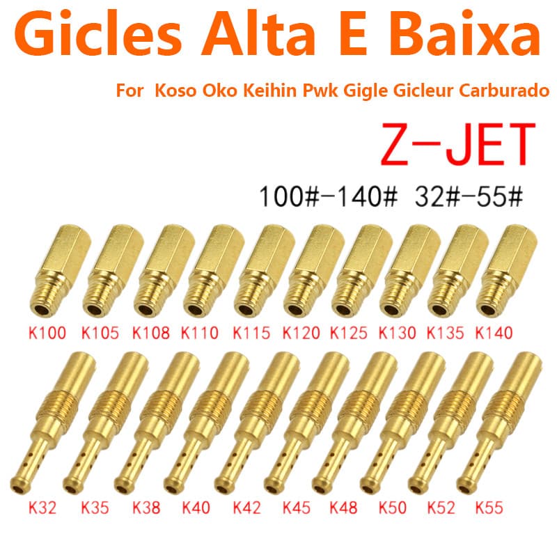 Kit 20 GiclêS Kit Gicleur Alta + Baixa Carburador Fullpro Koso Pj Pwk Crf 150 230 250 450