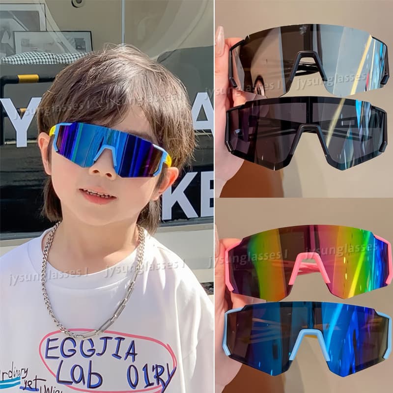 Óculos De Sol De Personalidade Para Ciclismo Infantil Proteção UV Meninos Meninas Esportivos Ao Ar Livre Equitação De Ar