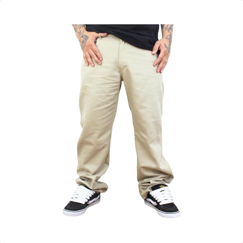 Calça Sarja Balão Oncross Adulto Corte Largo Resistente 4005