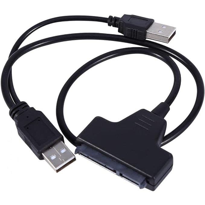 Adaptador de cabo de pino SATA 7 + 15 22 USB 2.0 HDD 2,55