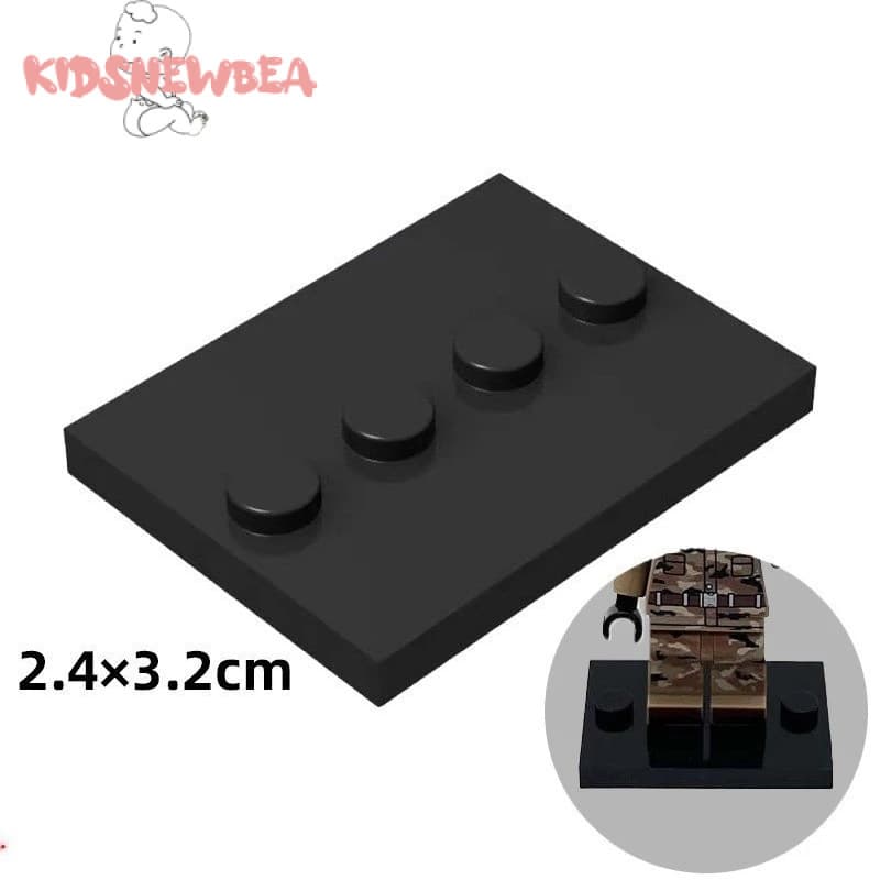 10/20/30PCS Bloco de construção boneca Base placa 3x4 peças C bloco de construção boneca acessórios suporte brinquedo