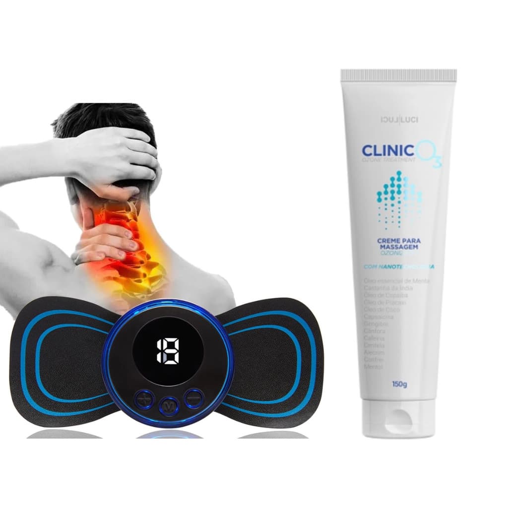 Creme De Clinic O3 Luci Luci 150g Kit Massagem Alivio da Dor