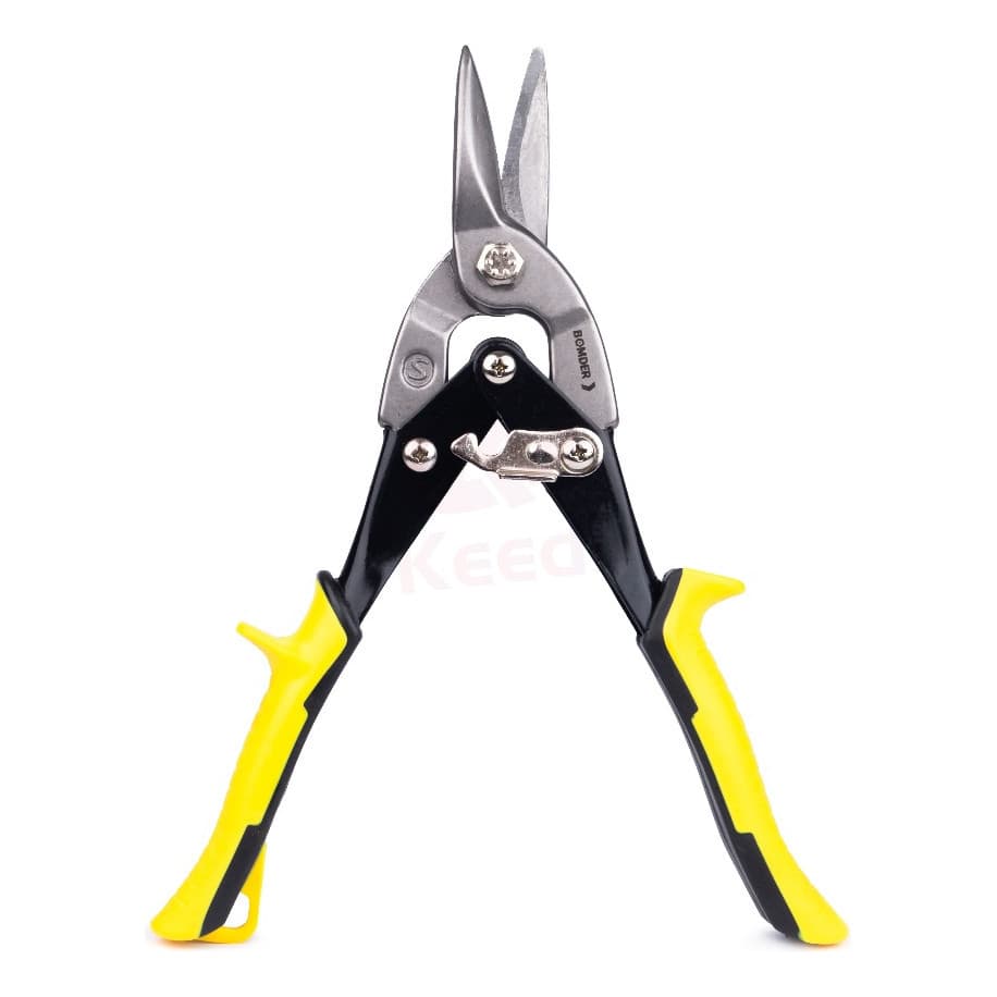 Tesoura P/ Chapa Metal Aço Aviação Corte Reto 10 Polegadas