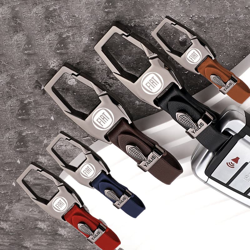 FIAT Chaveiro de carro de liga de zinco adequado para Strada Argo Mobi Toro Fastback Pulse Cronos Scudo 500 Titano Palio