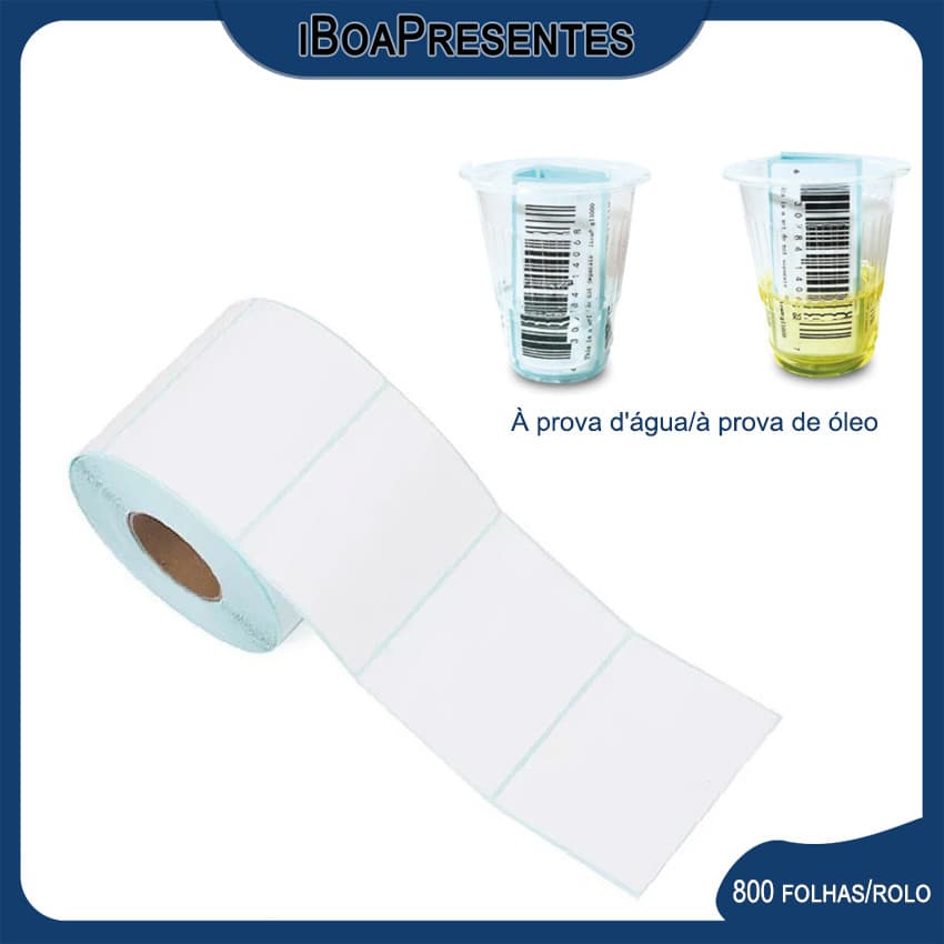 Papel De Etiqueta Para Impressora Térmica De 60x40mm, Papel De Etiqueta Térmica De Três Provas De Alta Qualidade