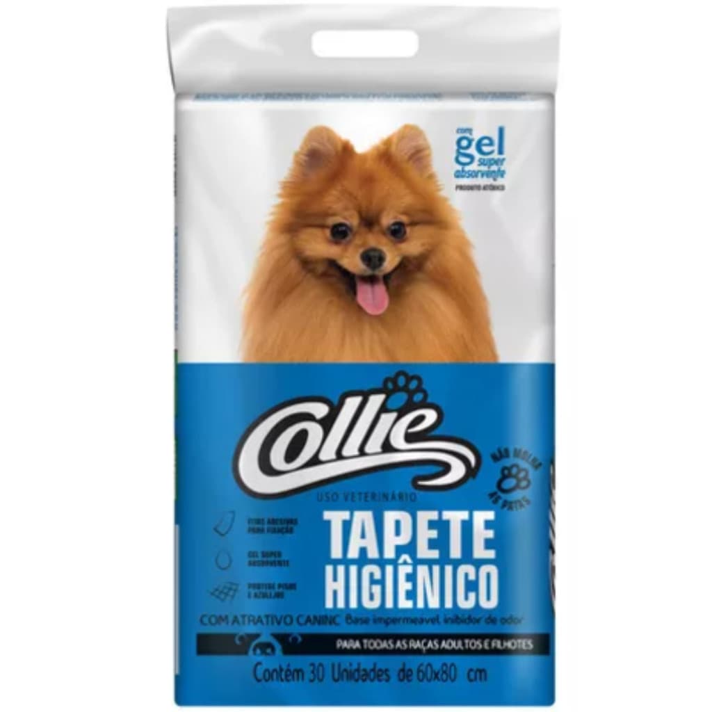 Tapete Higiênico Collie Vegan 80x60cm 30un