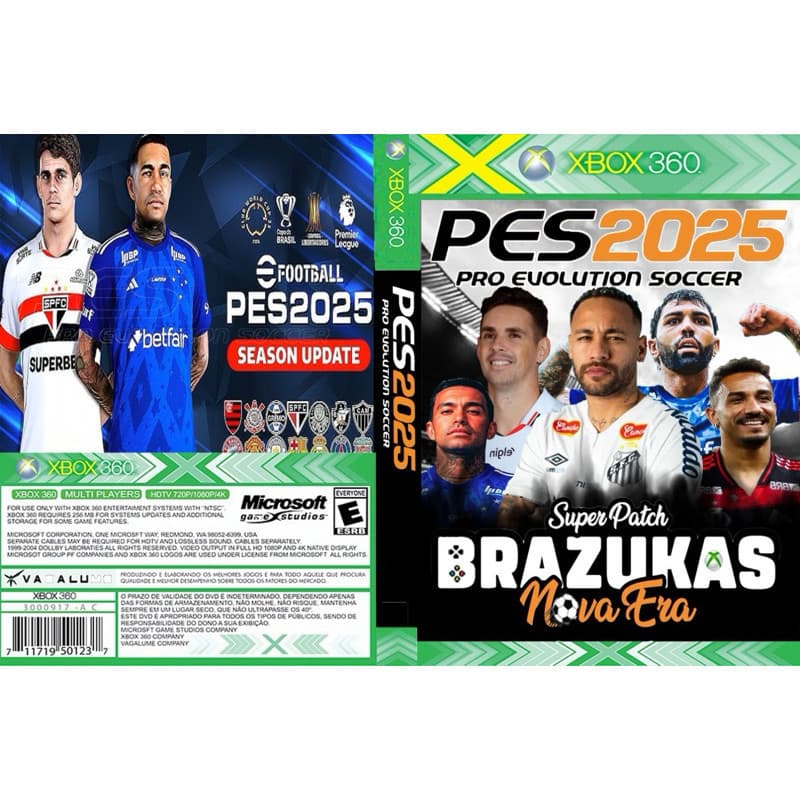 Novo Pes 2024 Xbox 360 atualizado Fevereiro 2025