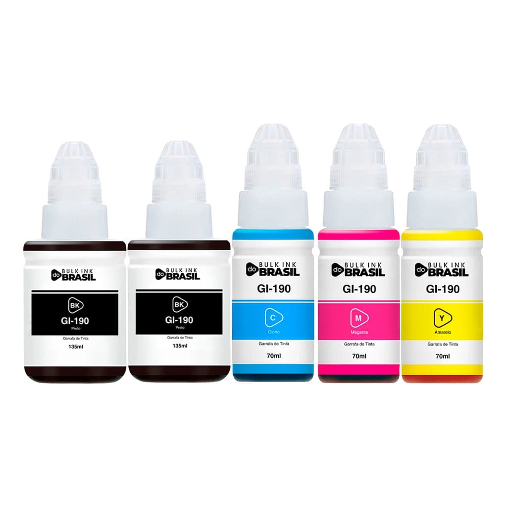 Kit 5 Tintas Para canon G3110, G3111, G4100 G2100 G2110