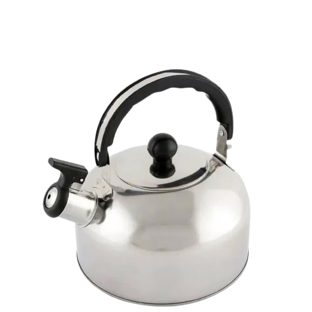 Chaleira Bule Aço Inox 2l C/ Apito Reforçada Forte Linda