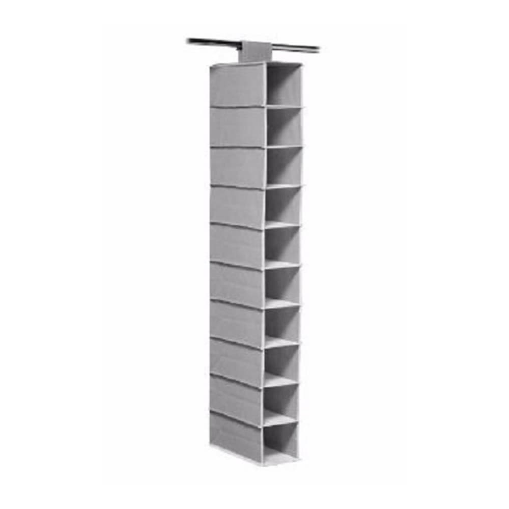 SAPATEIRA VERTICAL CINZA 10 DIVISORIAS ORGANIZADOR PARA CLOSET