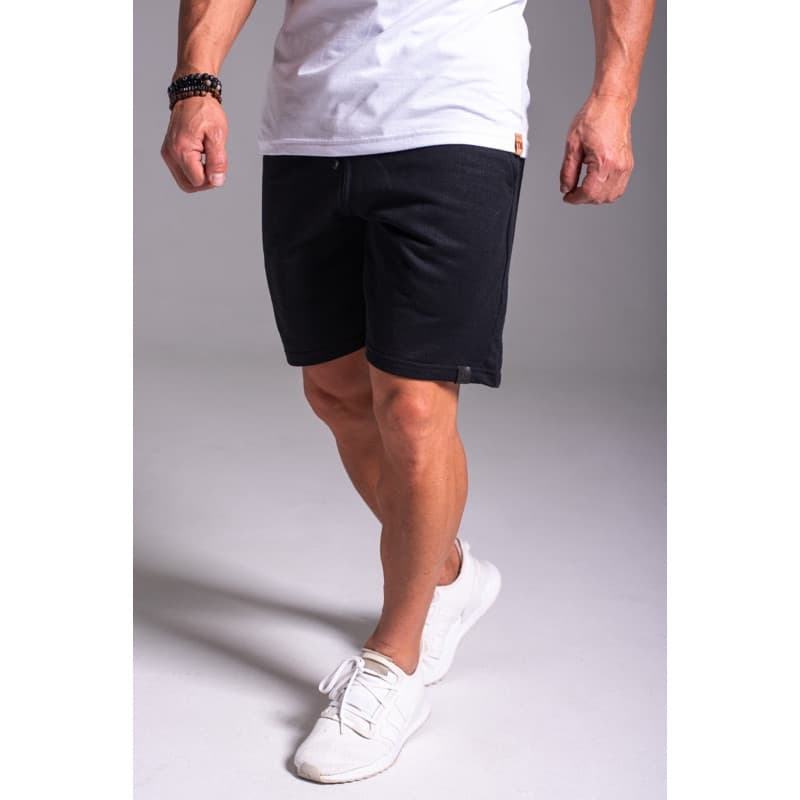 Bermuda Shorts de Moletom Masculina Com Amarração e Elástico Short Academia Casual.