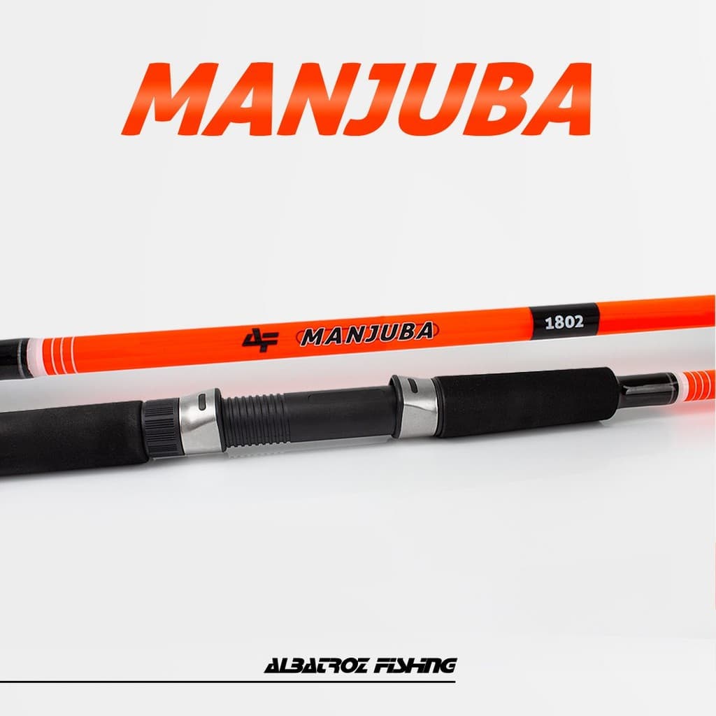 Vara Para Molinete Manjuba 20lbs 2 Partes Ação Média-rápida 1,80m ao 2,70m