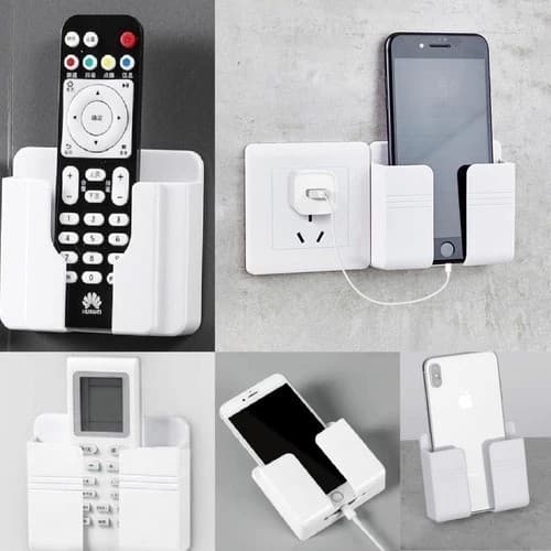 Suporte Organizador Parede Adesivo Multiuso para  Chaves Para Celular Controle Remoto