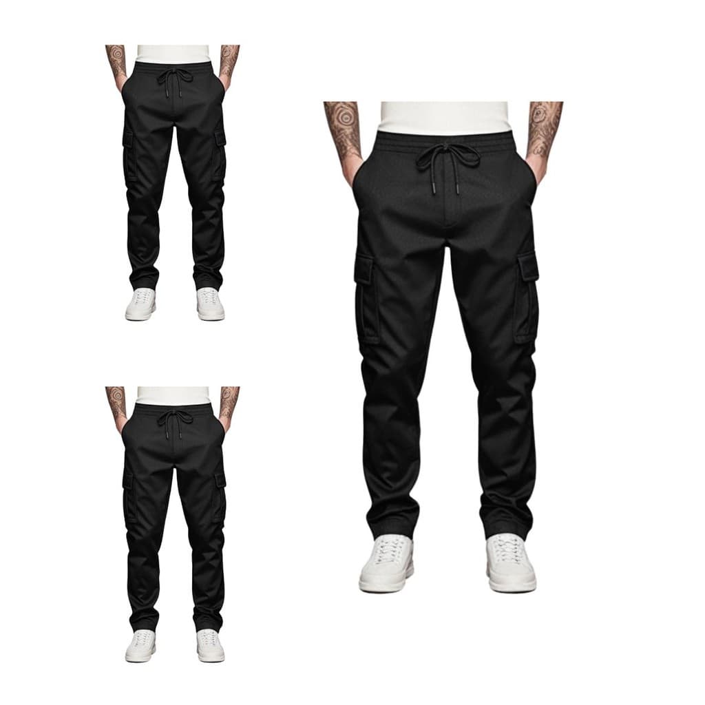 Kit 3 Calça Cargo Masculina Jogger Skatista Street Confortável De Alta Qualidade Linha Premium