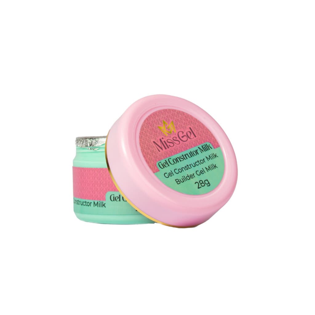Gel Construtor Milk 28g Miss Gel para Alongamento de Unhas em Gel Profissional